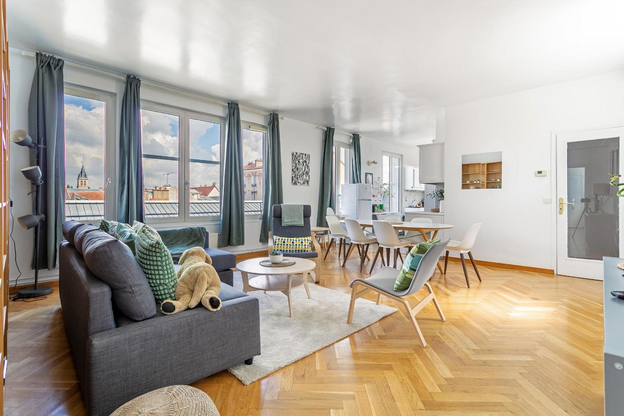 Appartement Parisian Penthouse With Large Terrasse à Pierrefitte-sur-Seine Extérieur photo